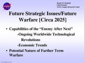 DEW Backgrounder:  NASA Strategic Warfare Issues 2025
