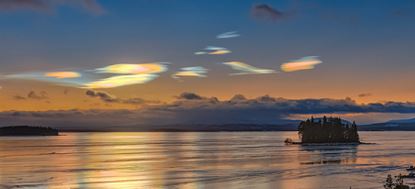 'Once in a Lifetime' Iridescent Stratospheric Clouds